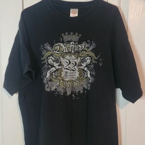 Dickies Black T-Shirt with Graphic Design Heavyweight